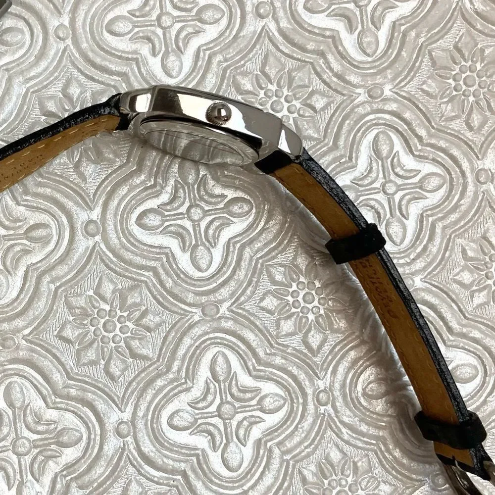 Peyote Bird Santa Fe White Dial Silver-tone Southwest Style Watch Leather Strap